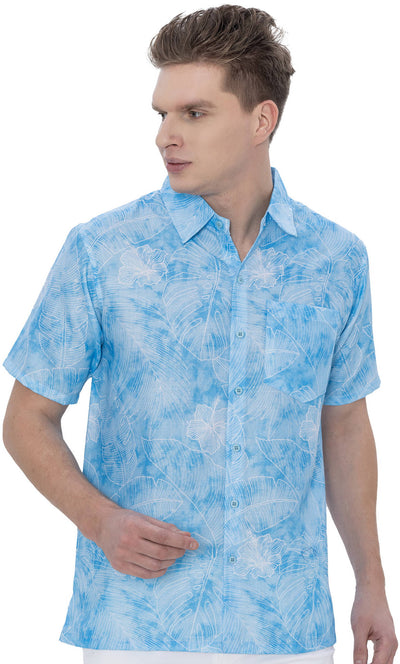 Men's P07602 Linen Effect Shirt  “ Grey (P07603)