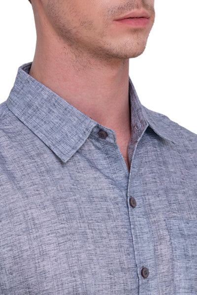 HAPPY BAY Mens Hawaiian Shirts Casual Blue P07611