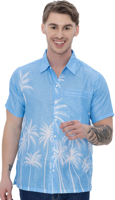 Men's P07607 Linen Effect Shirt  “ white (P07624)