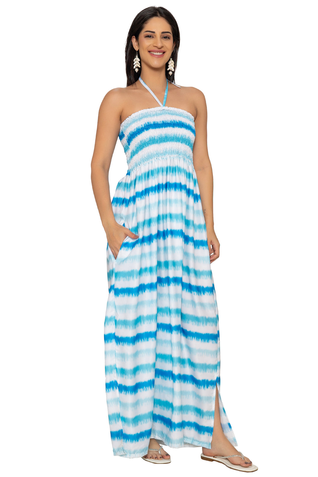 HAPPY BAY Blue Long Dress - 922269