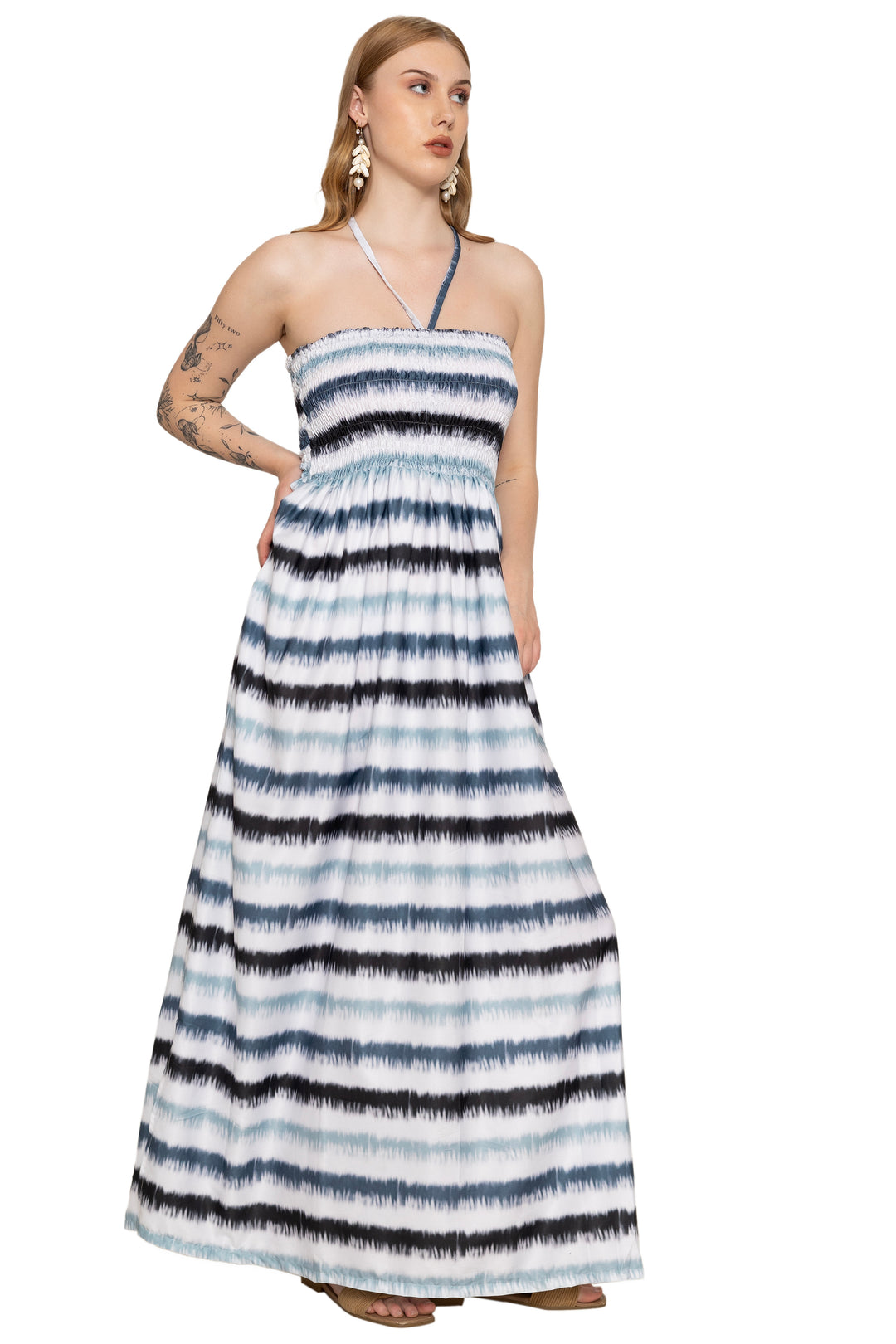 HAPPY BAY Gray Long Dress - 922268