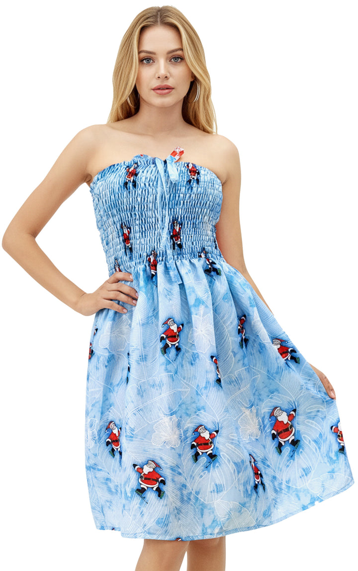 HAPPY BAY Blue Short Dress - 922378