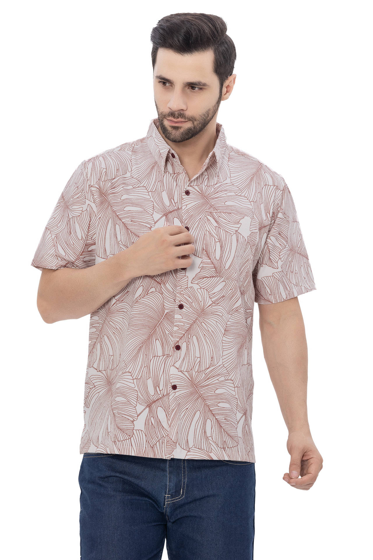 Men's P07780 Rayon Blend Shirt  “ white (P07735)