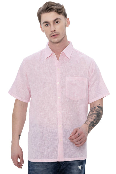 Men's Cotton Slub Shirt “ white (P07753)