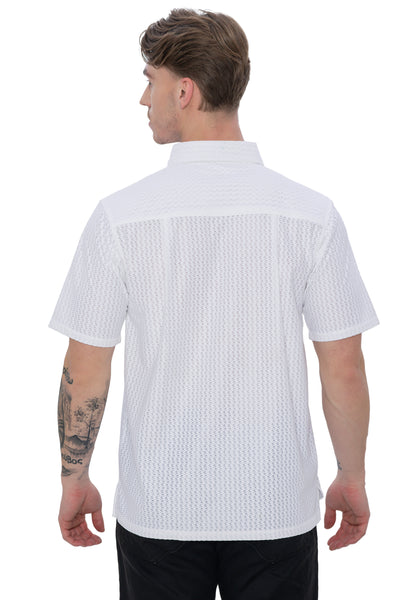 HAPPY BAY Mens Hawaiian Party Shirt White Funny P07786