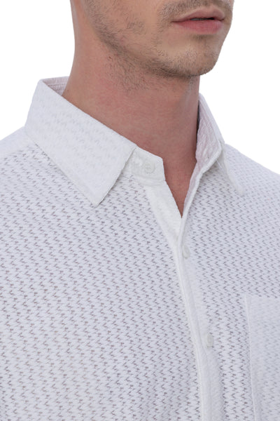 HAPPY BAY Mens Hawaiian Party Shirt White Funny P07786