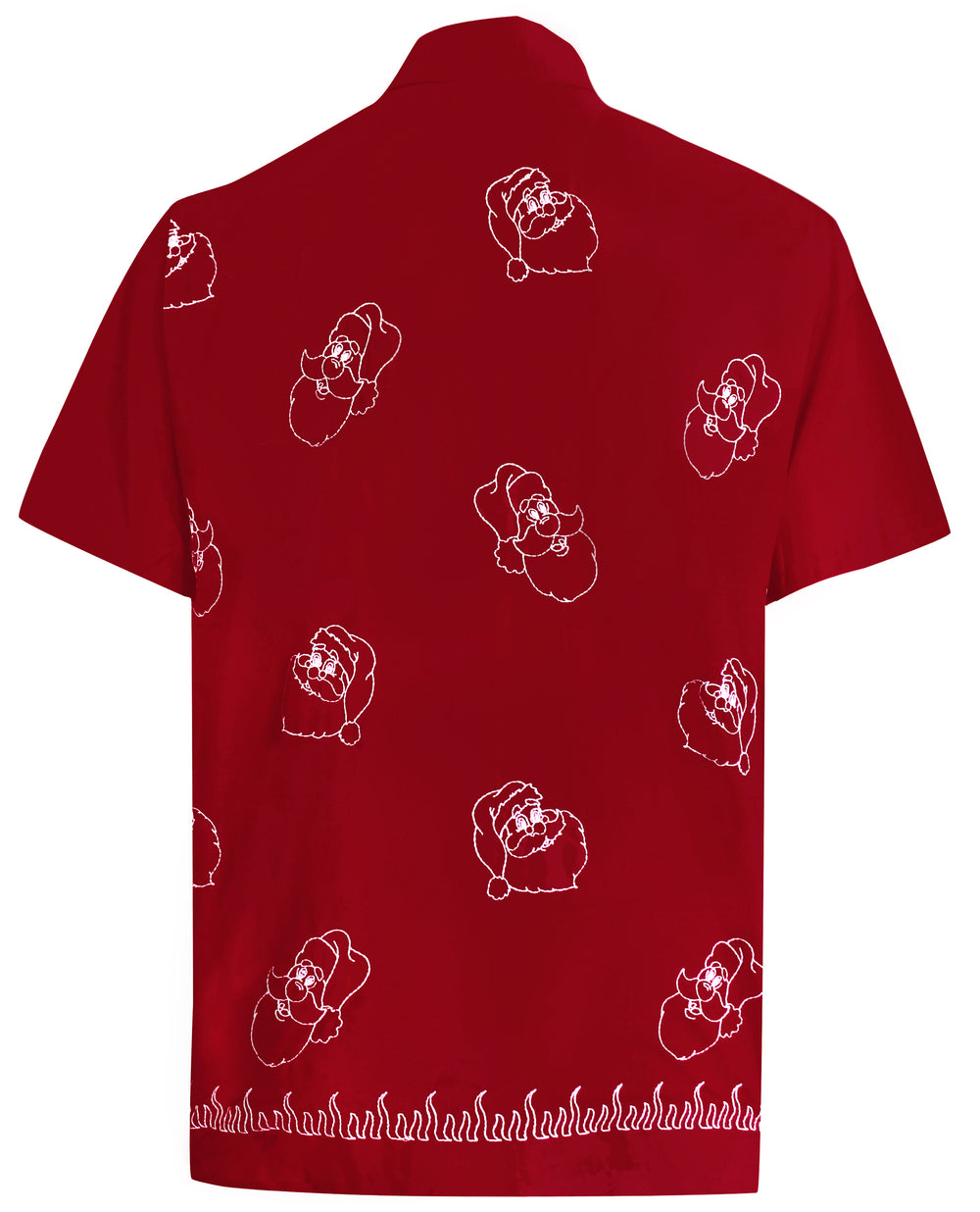 LA LEELA Men's Tropical Hawaiian Shirt Short Sleeve - Casual Beach Cruise Summer Party Button Down Shirt S Red P08987