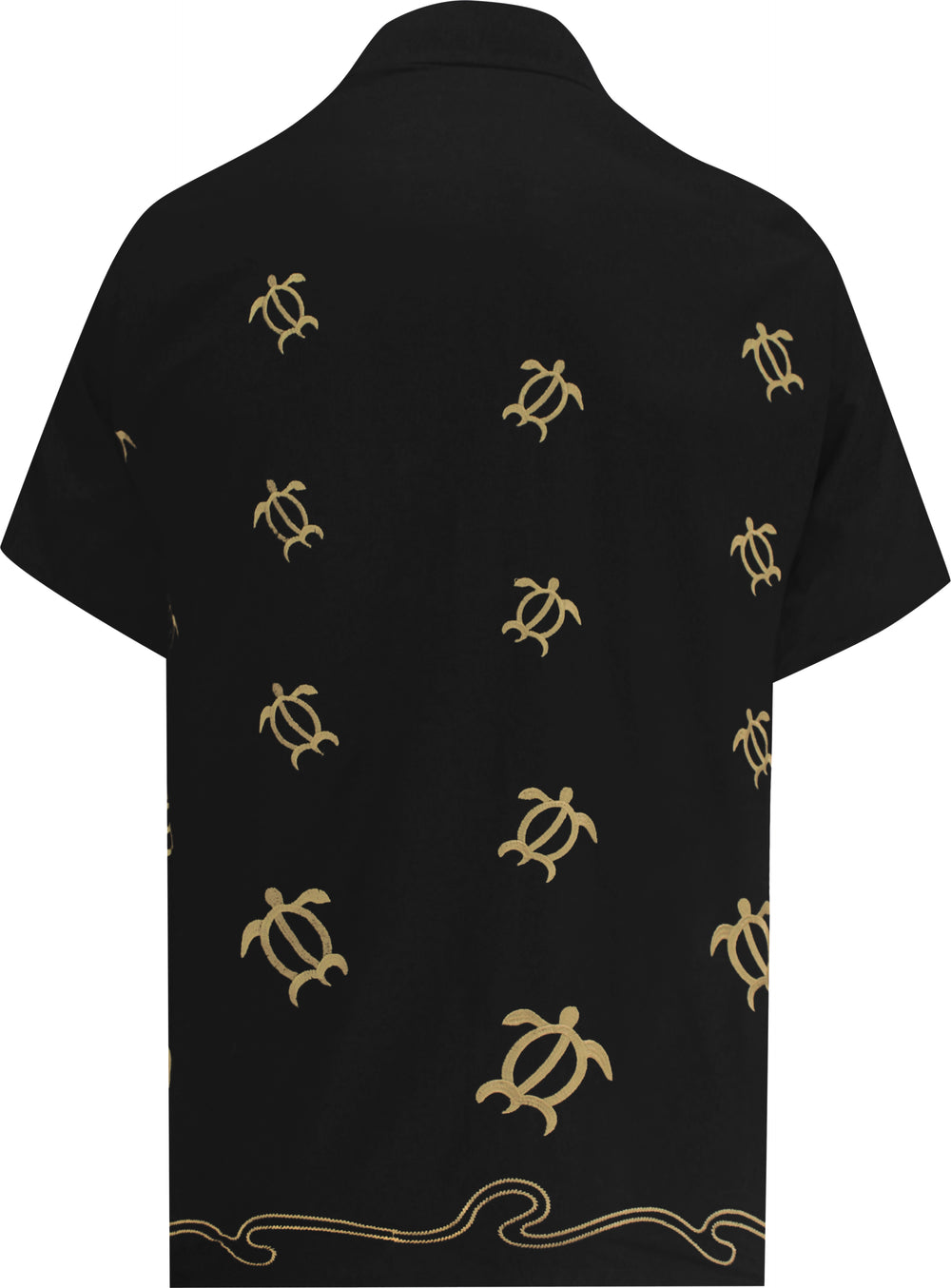 LA LEELA Men's Hawaiian Shirt Button Down - Summer Beach Party Casual Vacation Cruise Aloha Short Sleeve S Black P08993