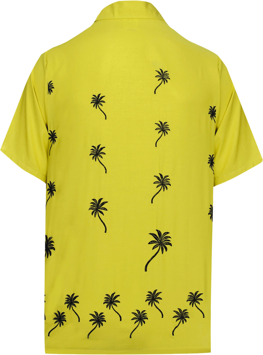 LA LEELA Men's Fun Hawaiian Shirt - Summer Beach Casual Party Button Down Short Sleeve Aloha Shirt S Yellow P09035