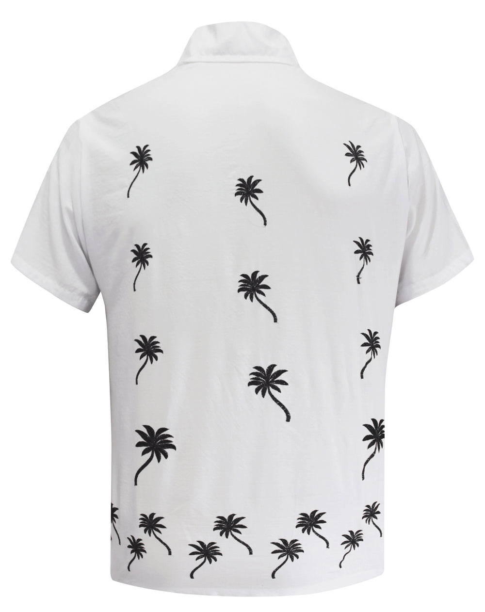 LA LEELA Men's Short Sleeve Hawaiian Shirt - Fun Summer Beach Party Casual Button Down Aloha Shirt S White P09044