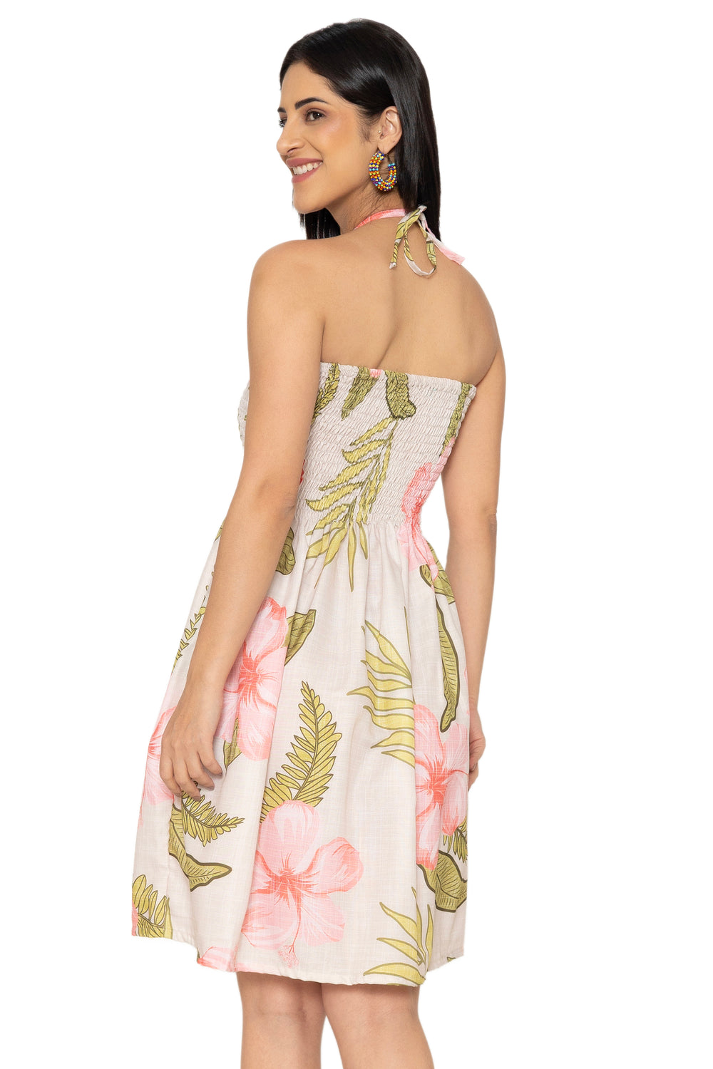 HAPPY BAY Cream Short Dress - 922917