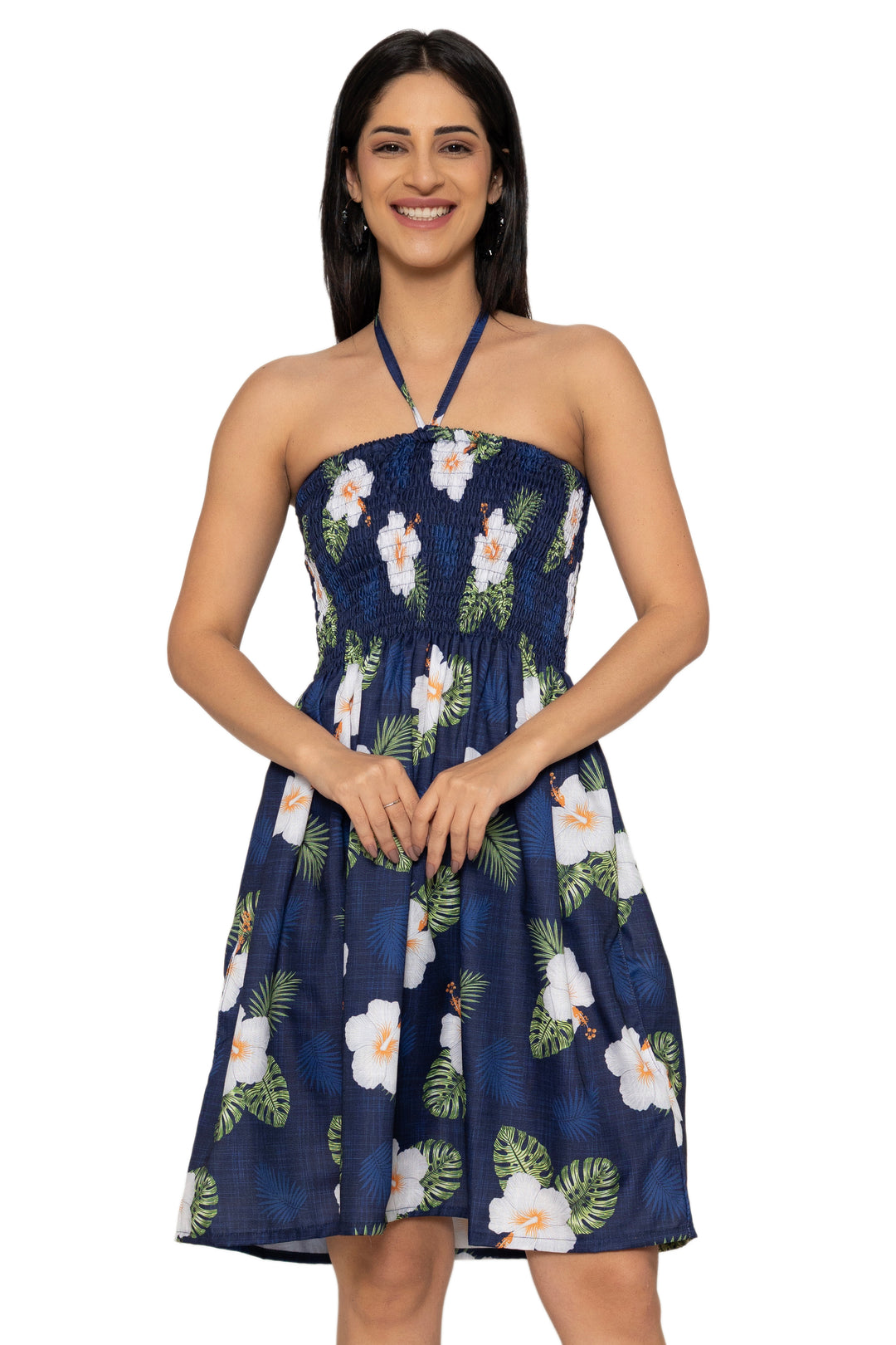 HAPPY BAY Navy Short Dress - 922876