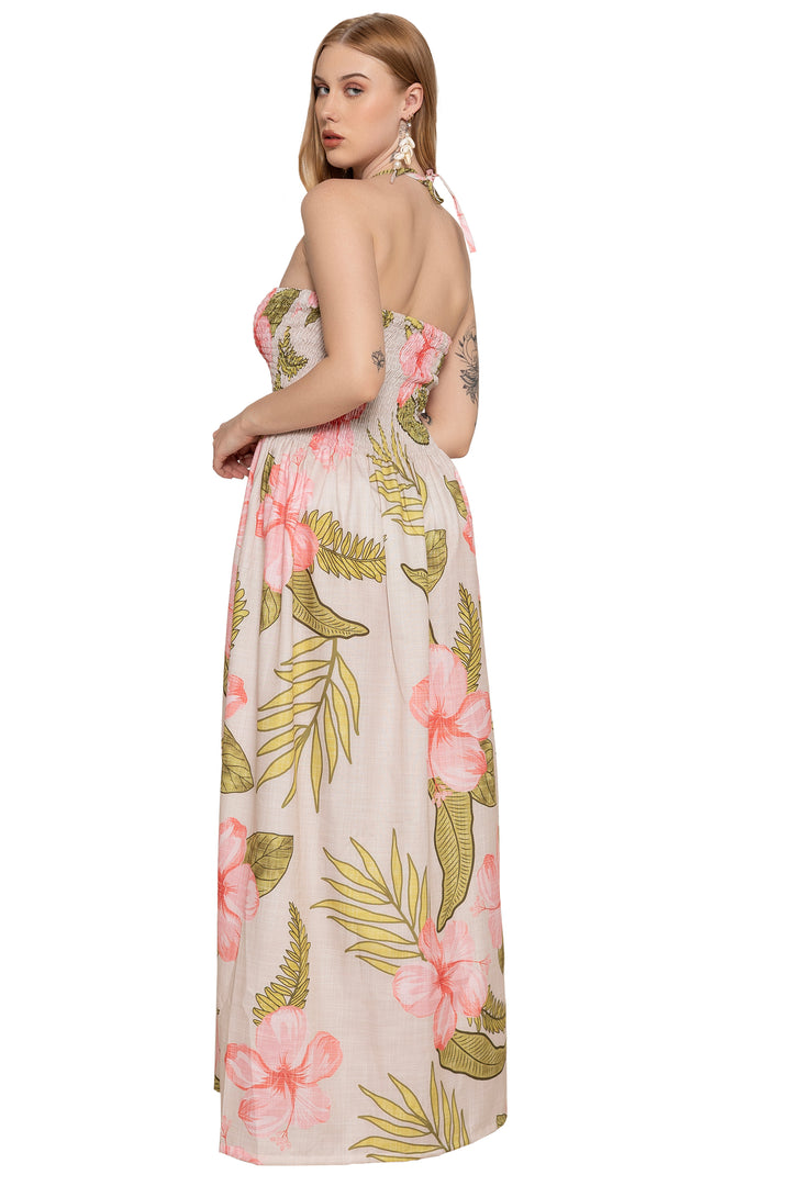 HAPPY BAY Cream Long Dress - 923263