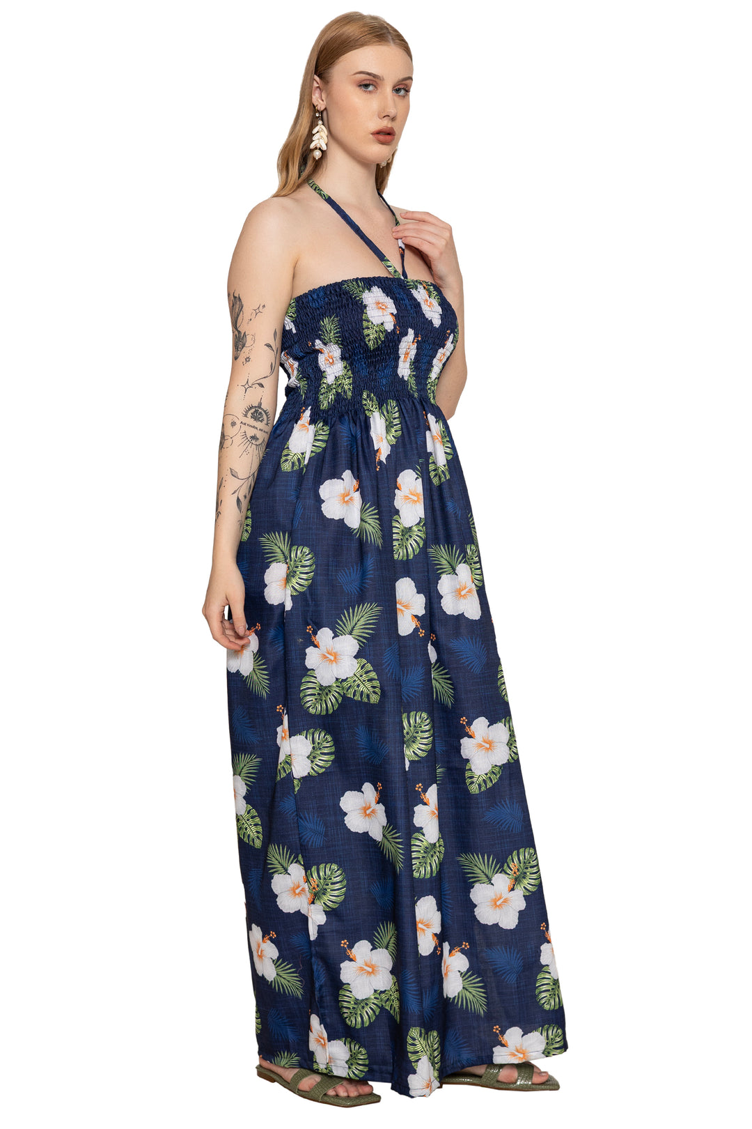 HAPPY BAY Navy Long Dress - 923264