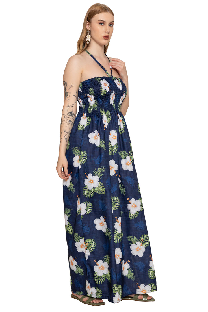 HAPPY BAY Navy Long Dress - 923264