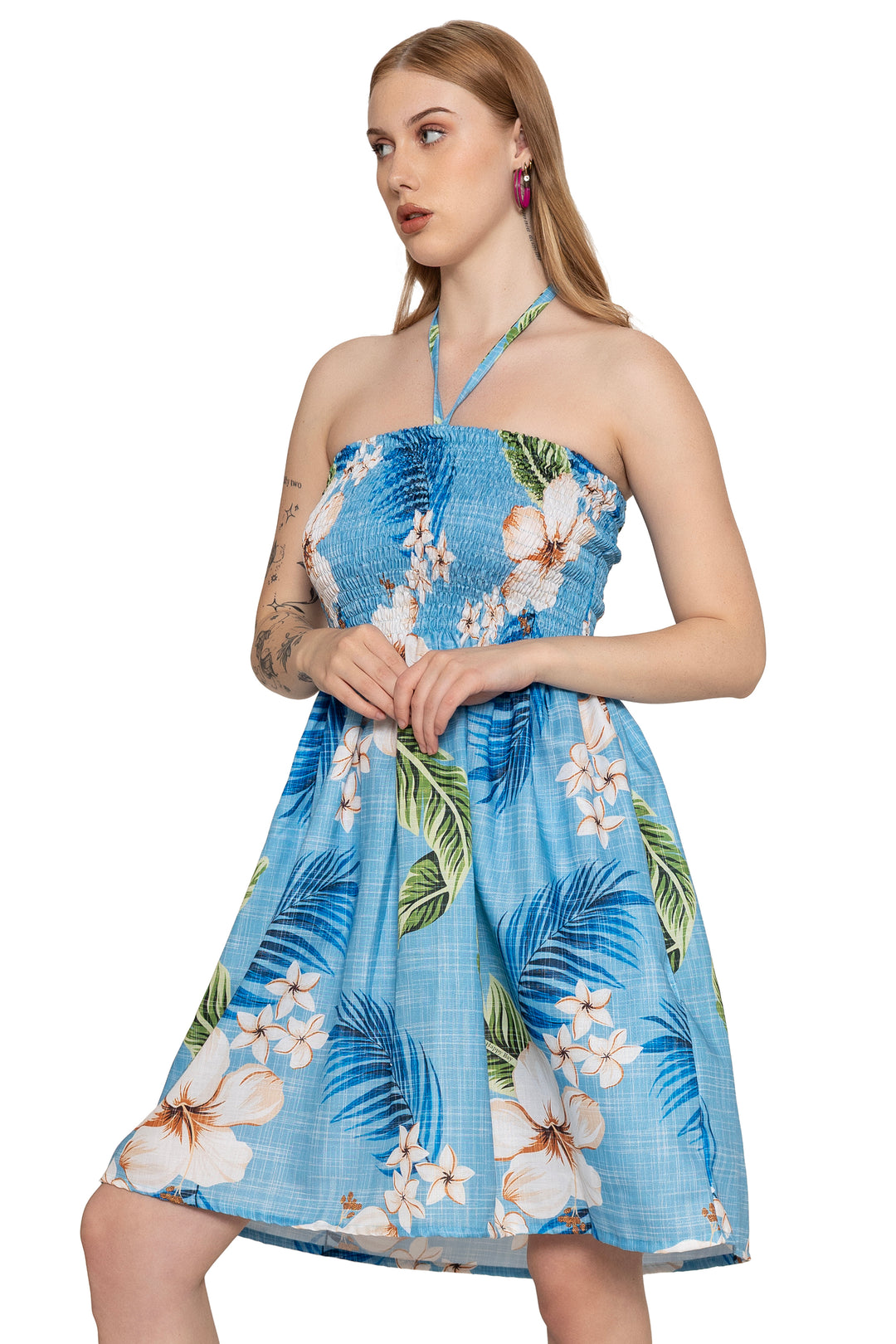 HAPPY BAY Blue Short Dress - 923260