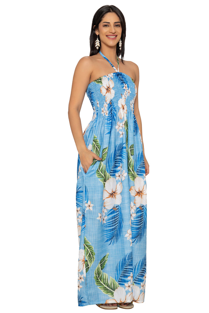 HAPPY BAY Blue Long Dress - 923261