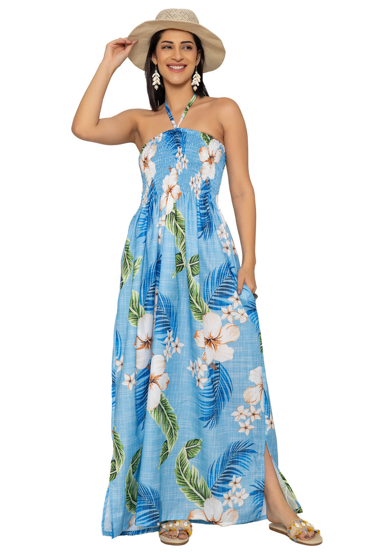 HAPPY BAY Blue Long Dress - 923261