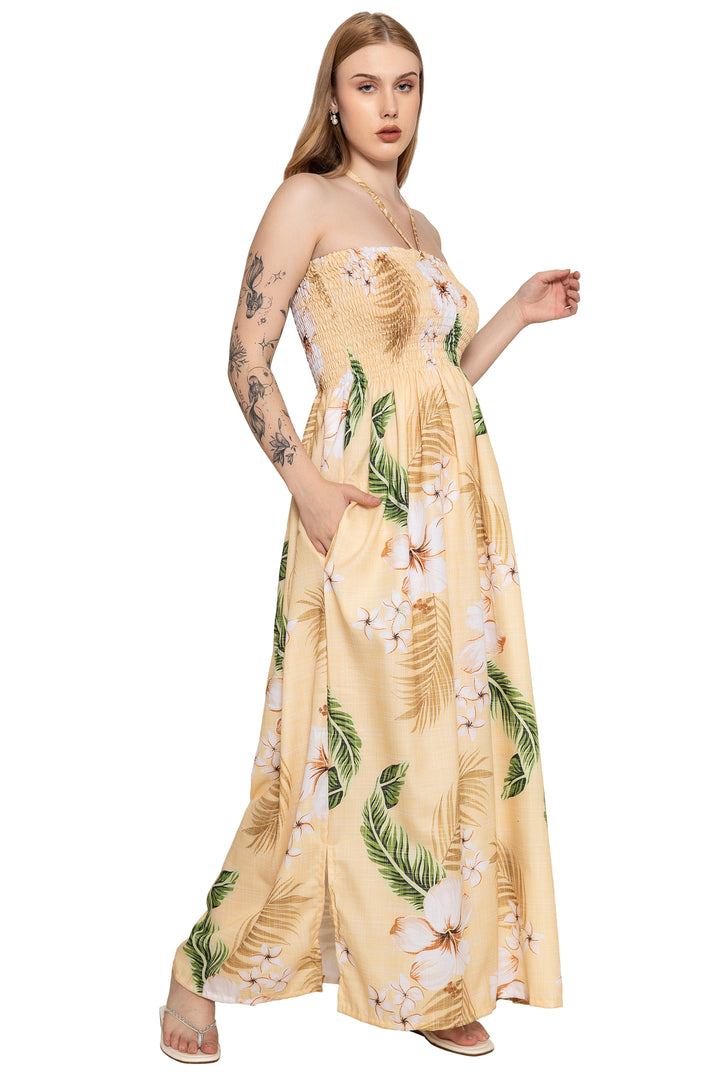 HAPPY BAY Tan Long Dress - 923262