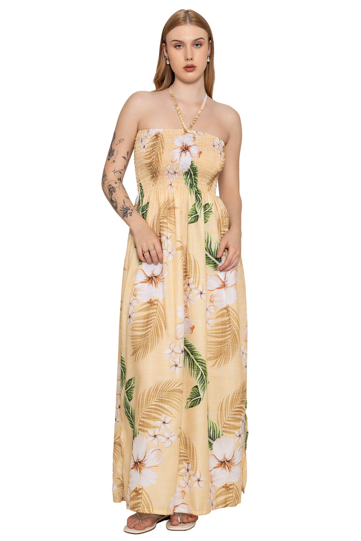 HAPPY BAY Tan Long Dress - 923262