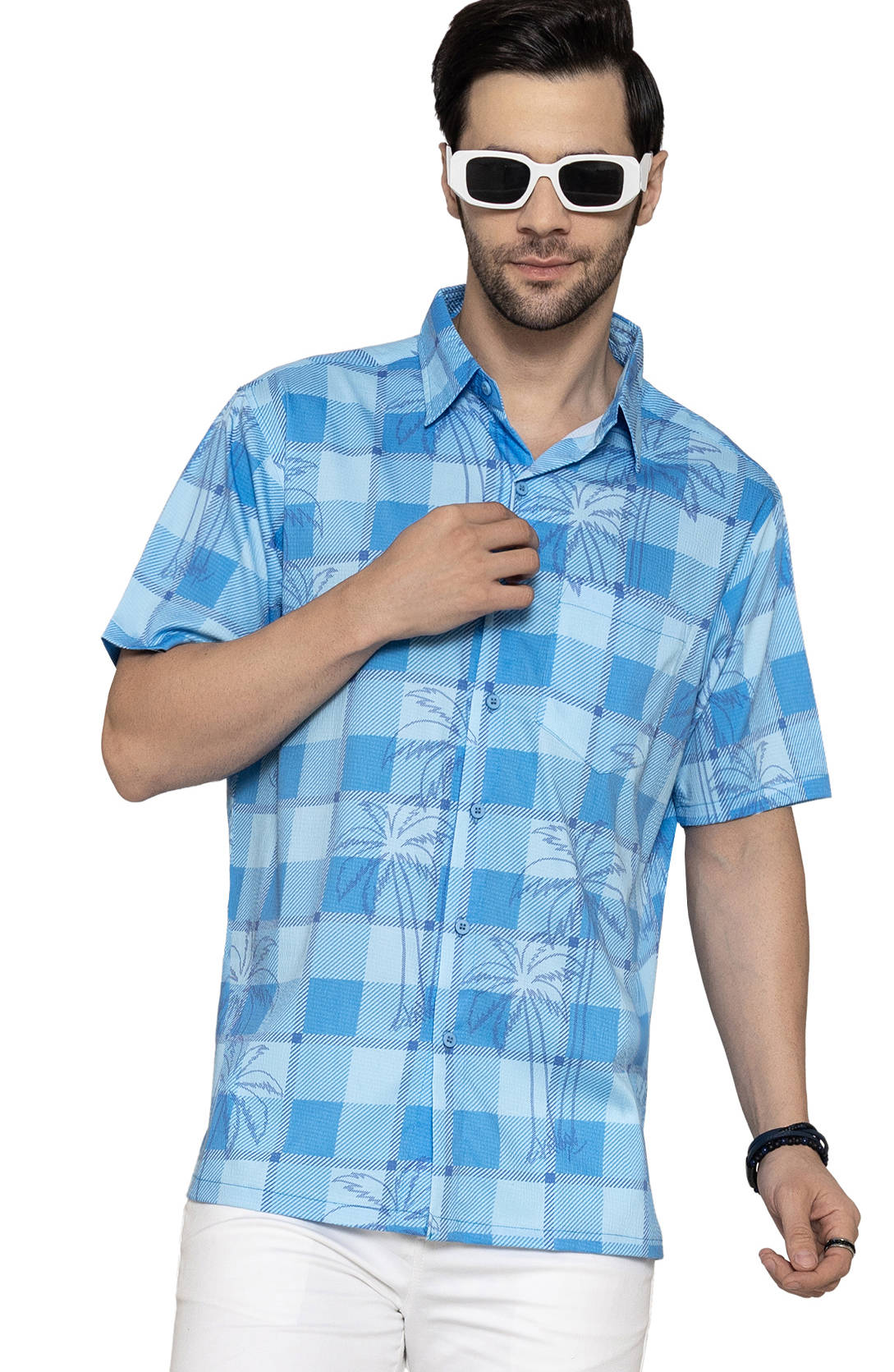Men's P07780 Rayon Blend Shirt  “ white (P10167)