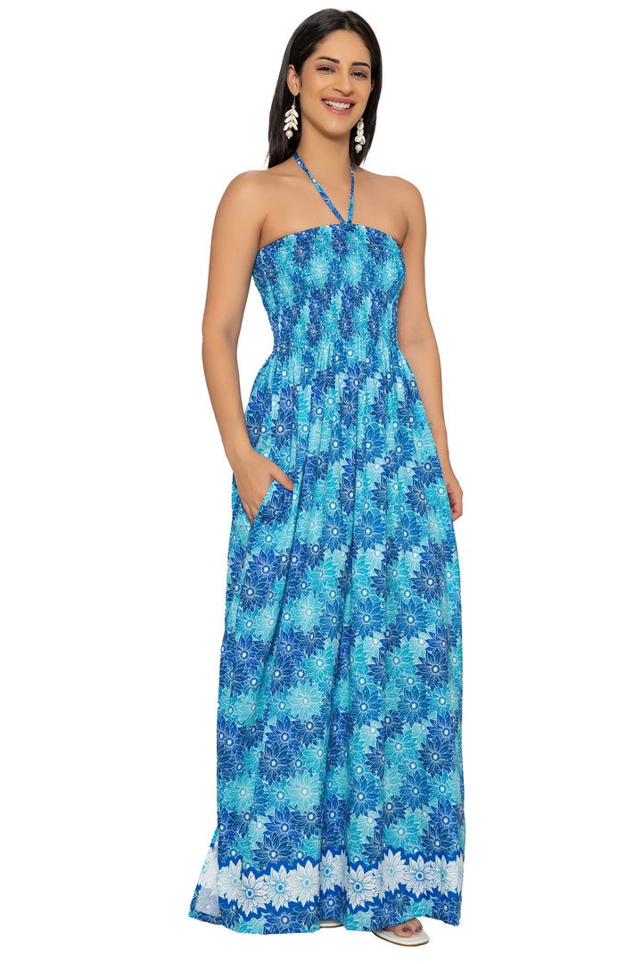 HAPPY BAY Blue Long Dress - 923265