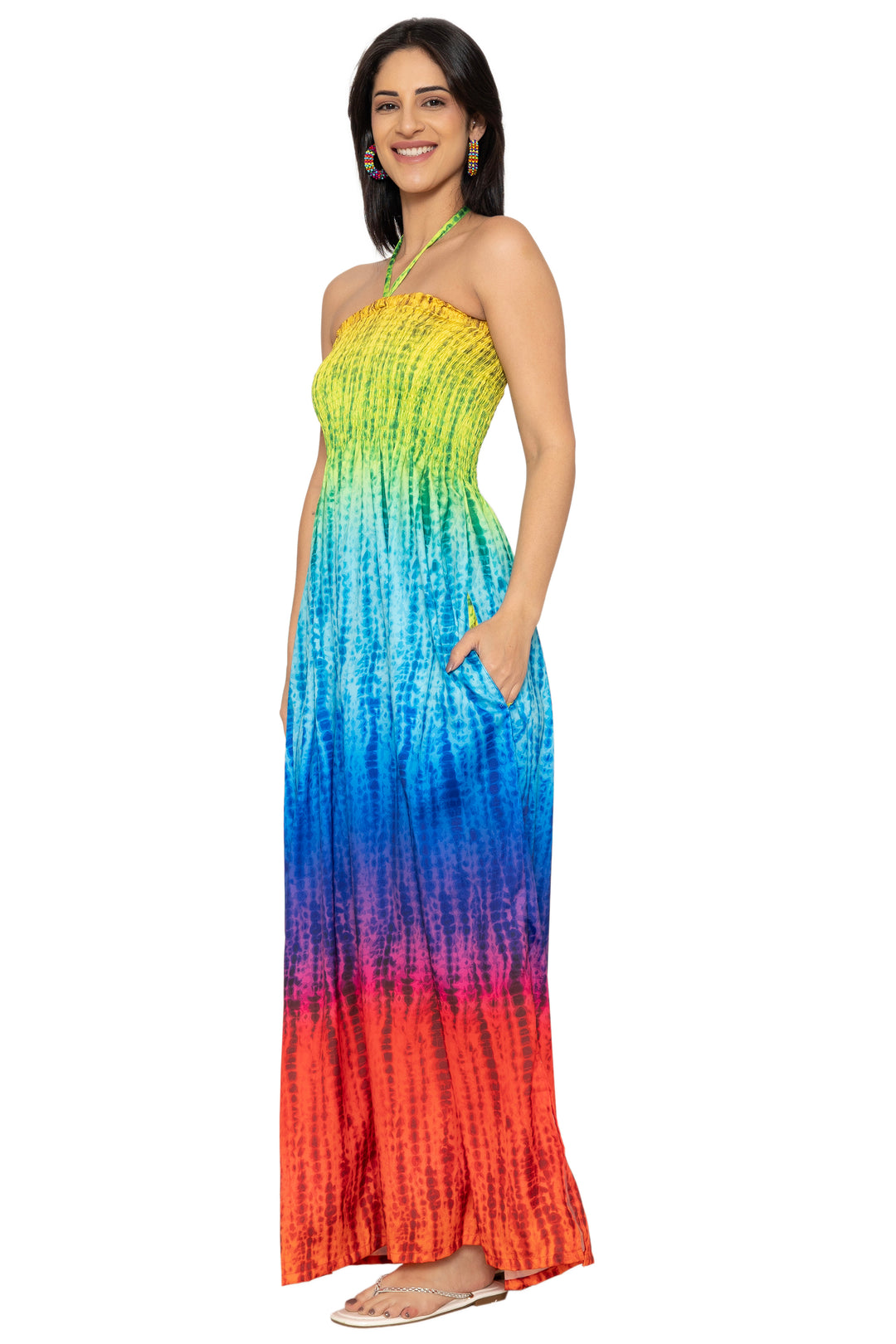 HAPPY BAY Multi Long Dress - 923270