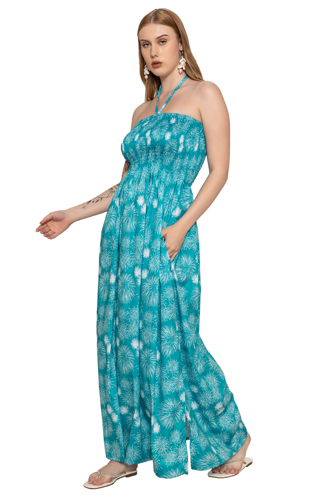 HAPPY BAY C Green Long Dress - 923271