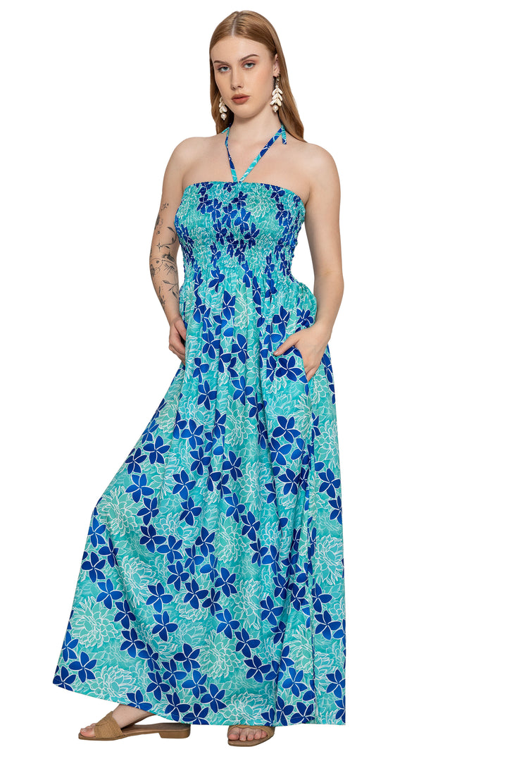 HAPPY BAY Blue Long Dress - 923272