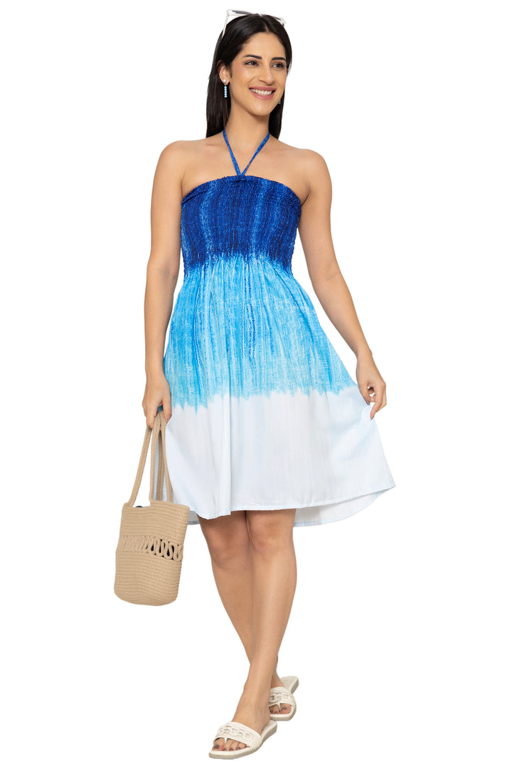 HAPPY BAY Blue Short Dress - 923302