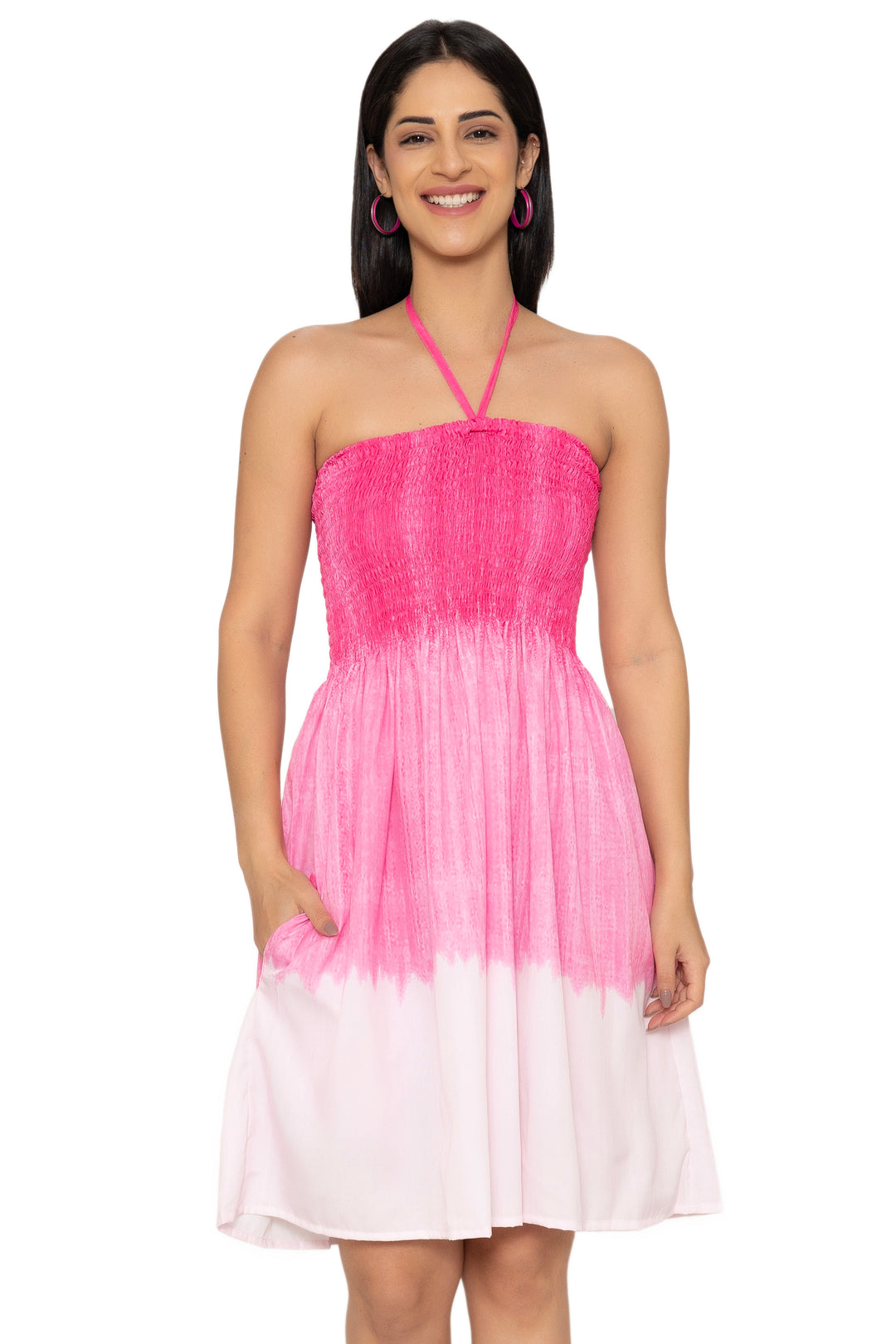 HAPPY BAY Pink Short Dress - 923301