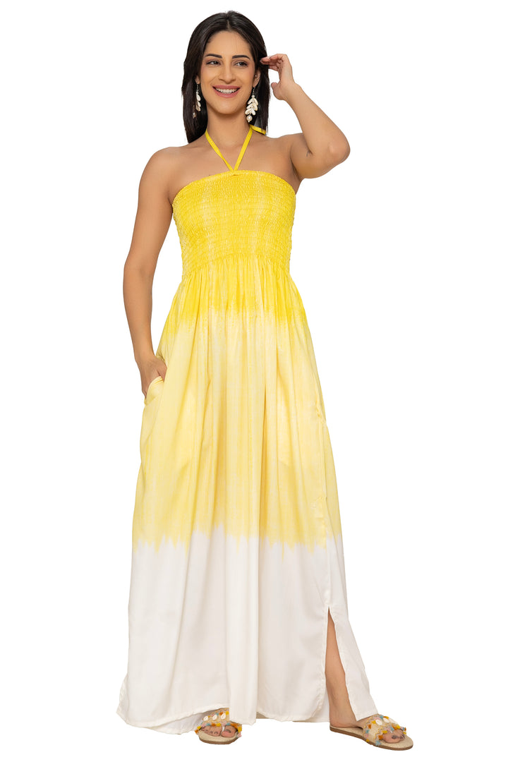 HAPPY BAY Tan Long Dress - 923277