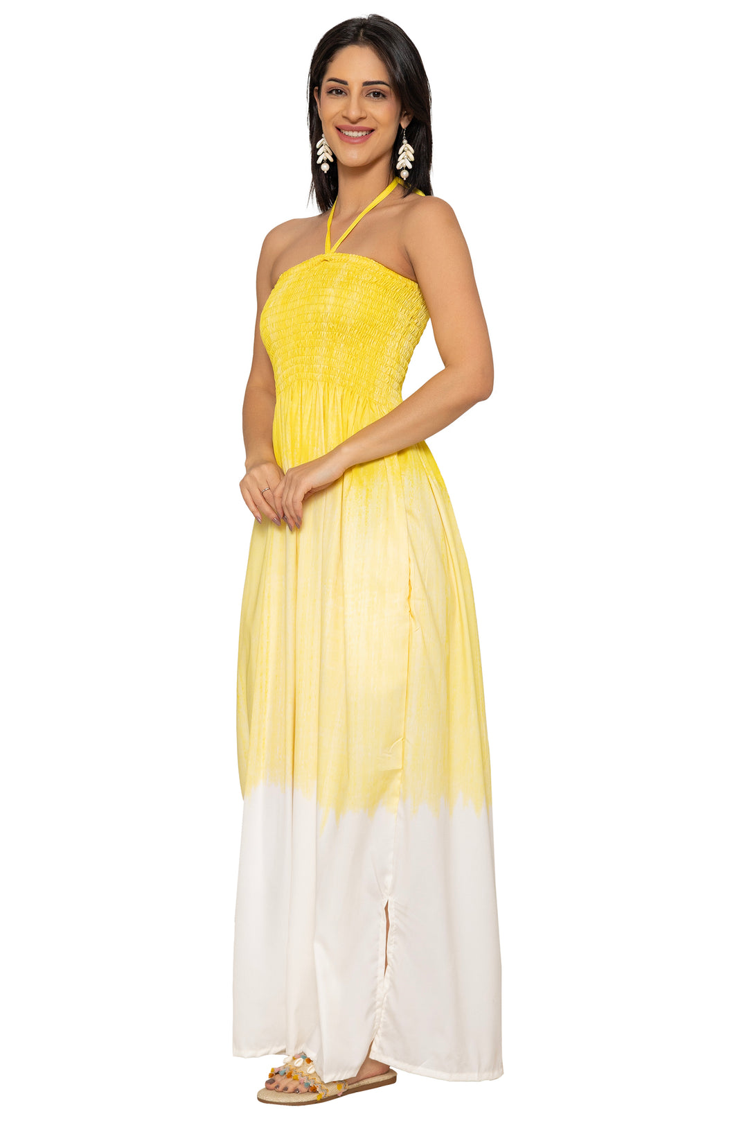 HAPPY BAY Tan Long Dress - 923277
