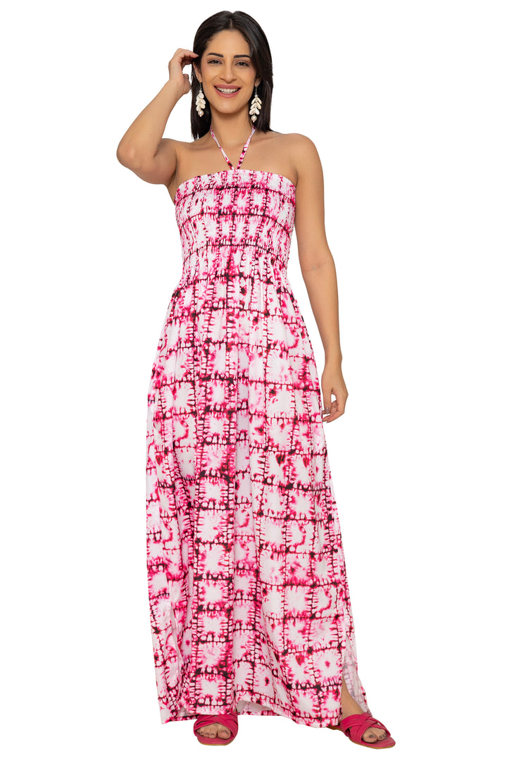 HAPPY BAY Light Pink Long Dress - 923284