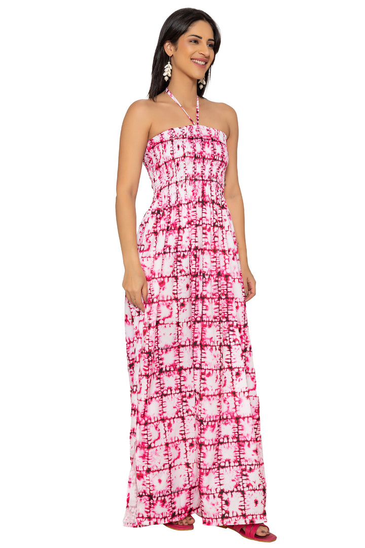 HAPPY BAY Light Pink Long Dress - 923284