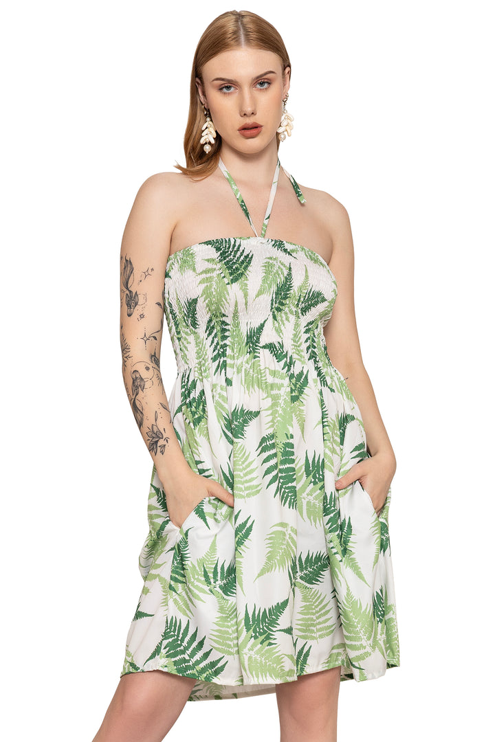 HAPPY BAY Green Short Dress - 923315