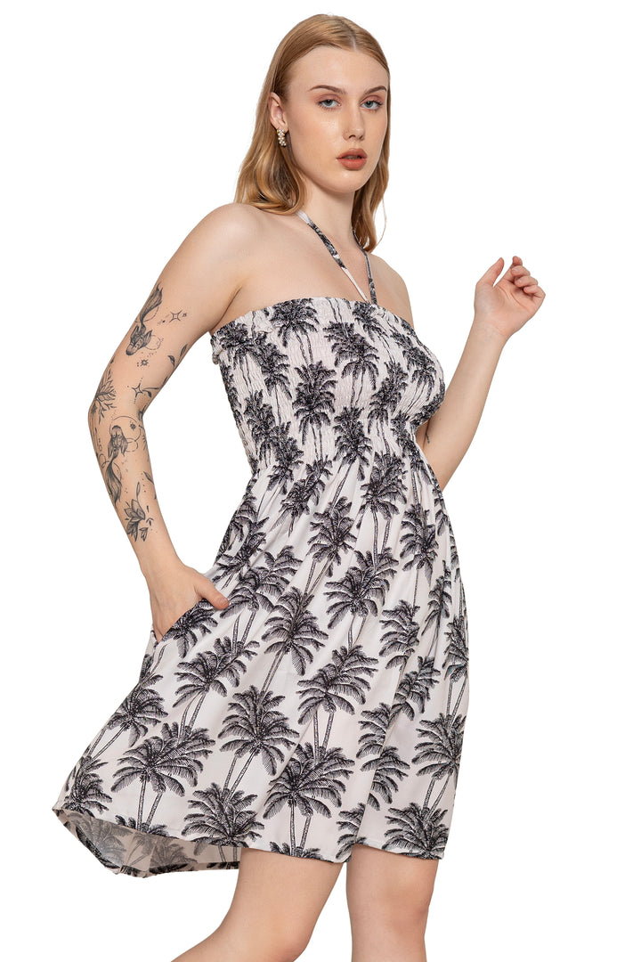 HAPPY BAY Cream Short Dress - 923316