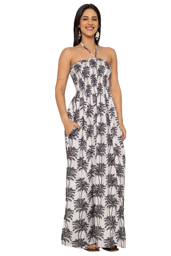 HAPPY BAY Cream Long Dress - 923288