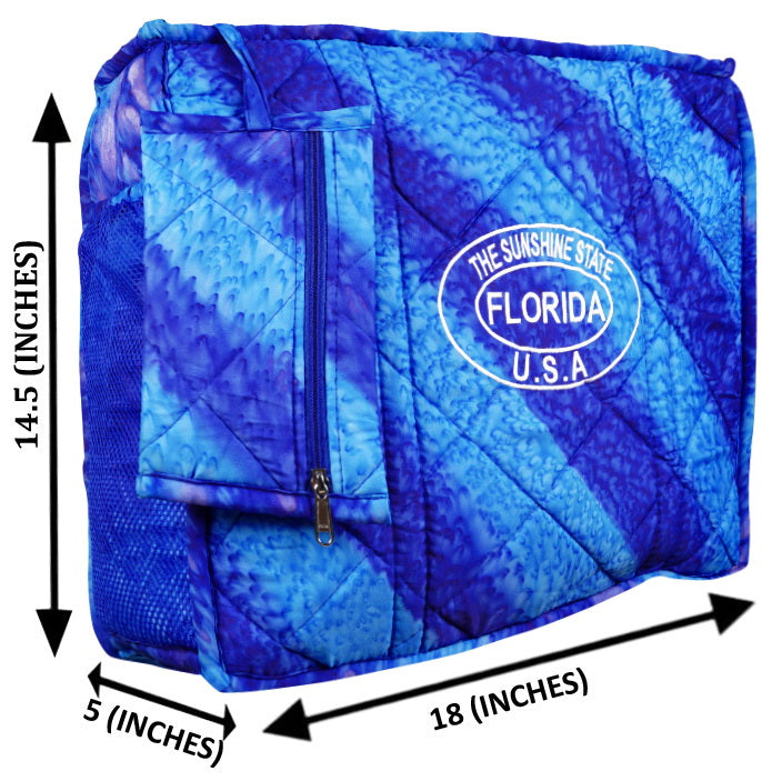 Beach Pool Tote Bag + Purse + Beach Wrap R_Blue P10325