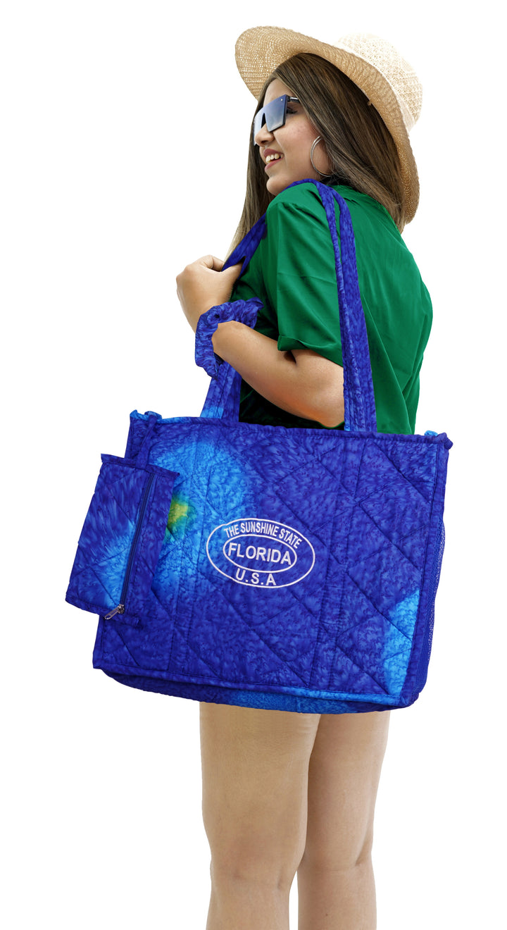 Beach Pool Tote Bag + Purse + Beach Wrap Green P10329