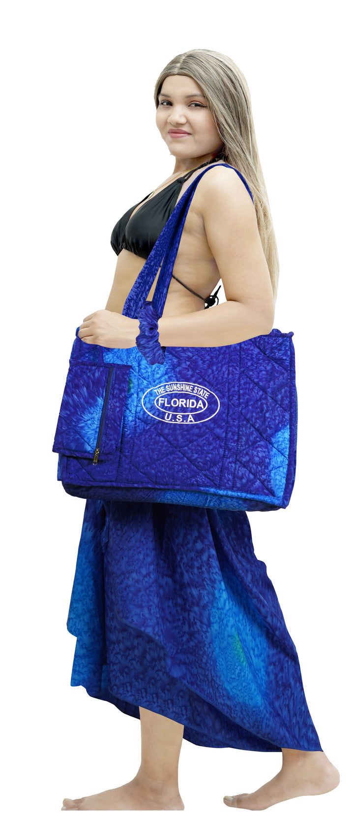 Beach Pool Tote Bag + Purse + Beach Wrap Green P10329