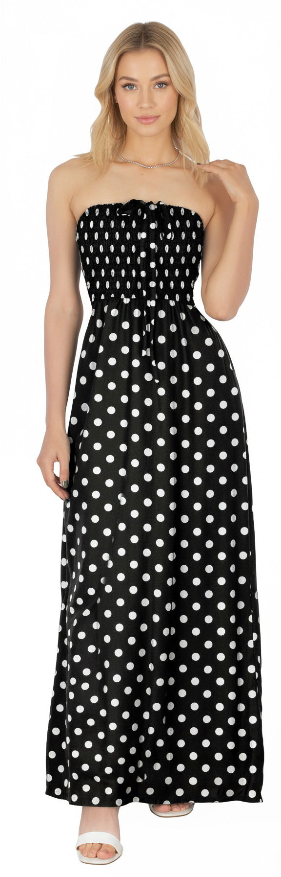 LA LEELA Black Long Dress - 923449