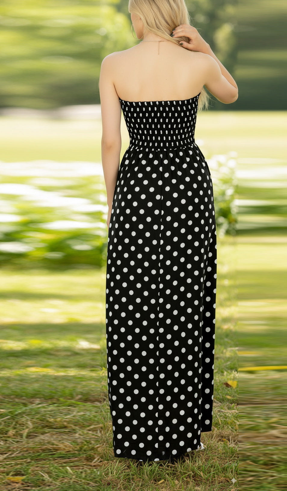 LA LEELA Black Long Dress - 923449