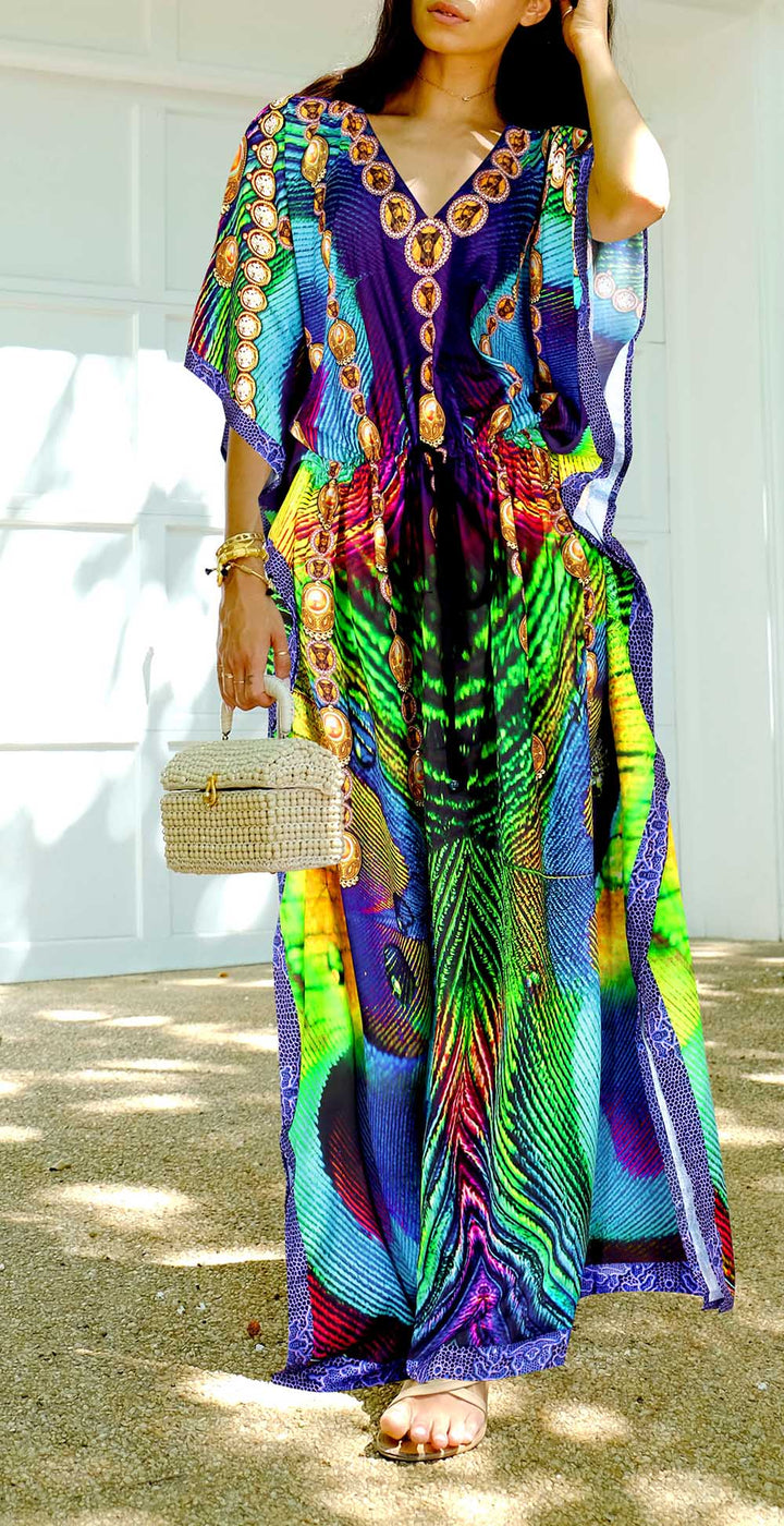 Peacock Queen Caftan for women