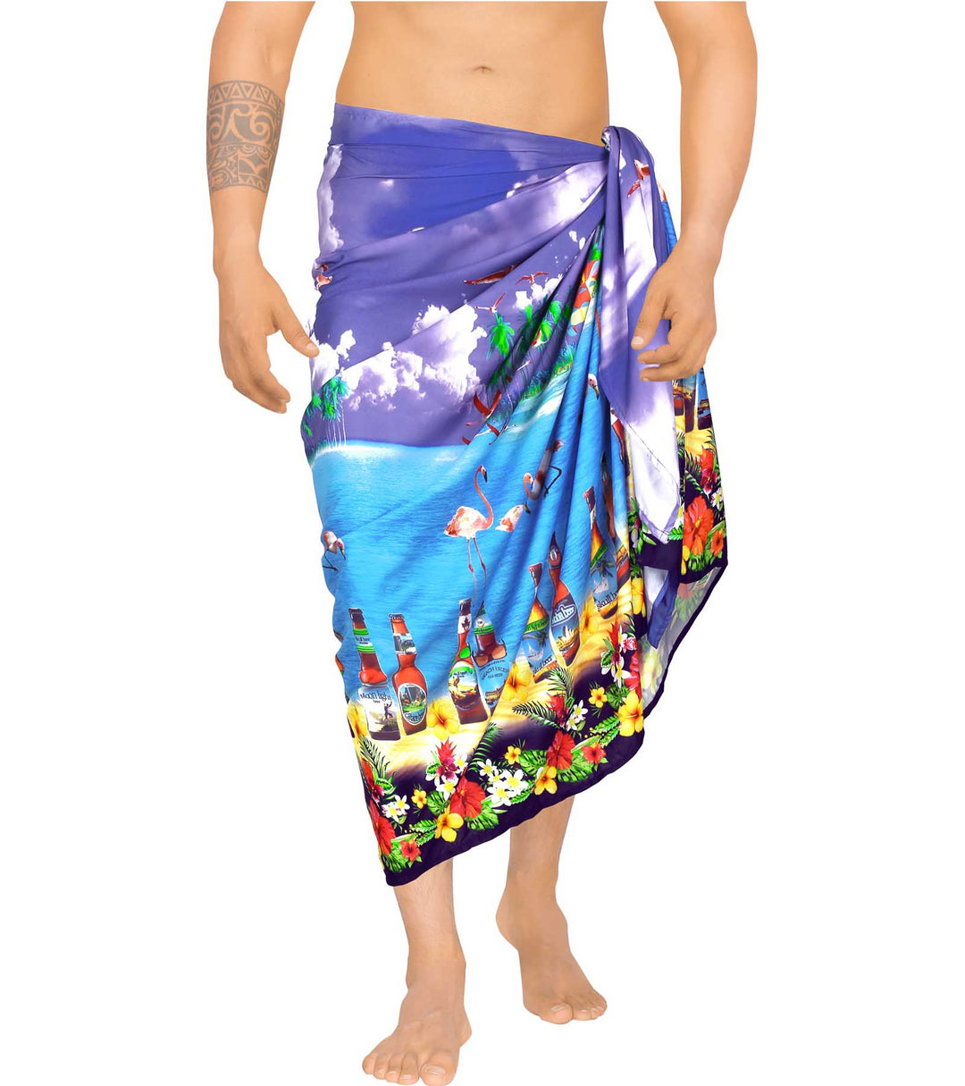 Beer and babes Beach Wrap for men