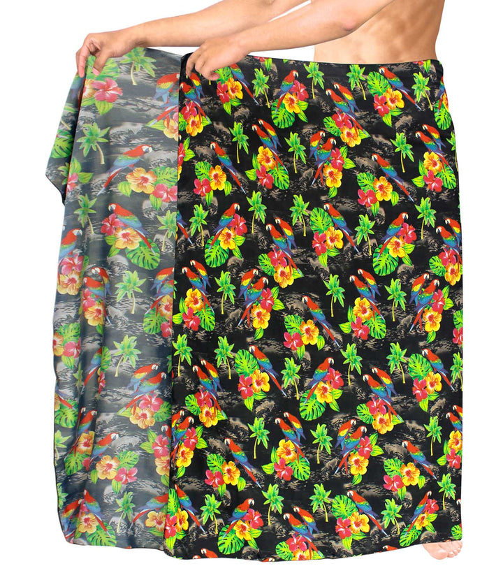Scarlet Macaw Beach Wrap for men
