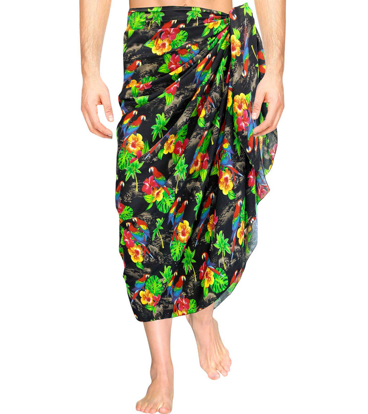 Scarlet Macaw Beach Wrap for men