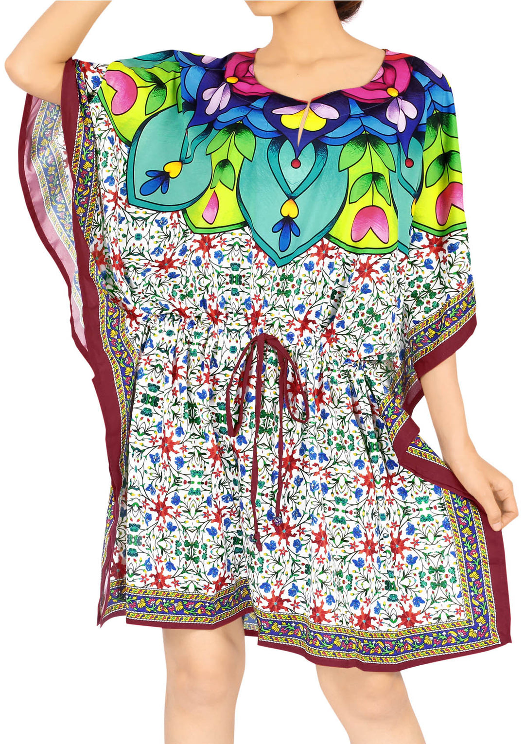 Flower Mandala Short caftan for women