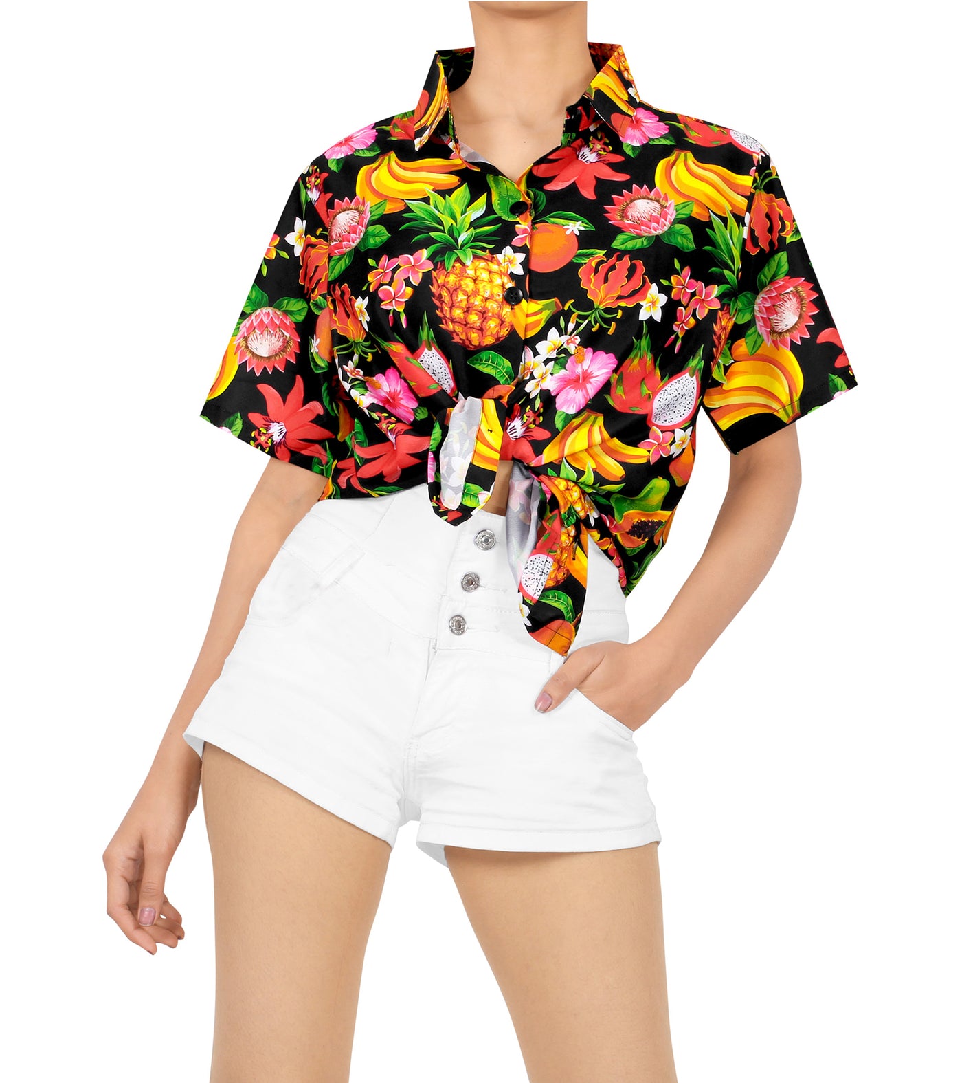 Fruity Fun Hawaiian shirt for women