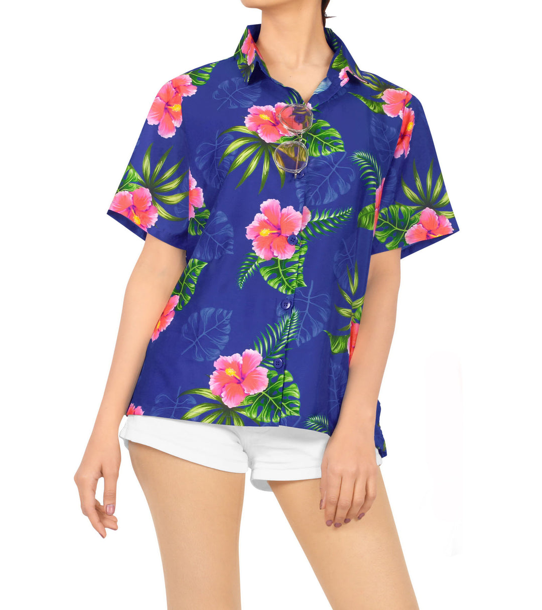 Hibiscus Flora Hawaiian Shirt for women